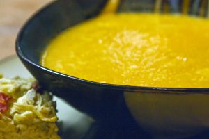 healthy squash and bone broth soup