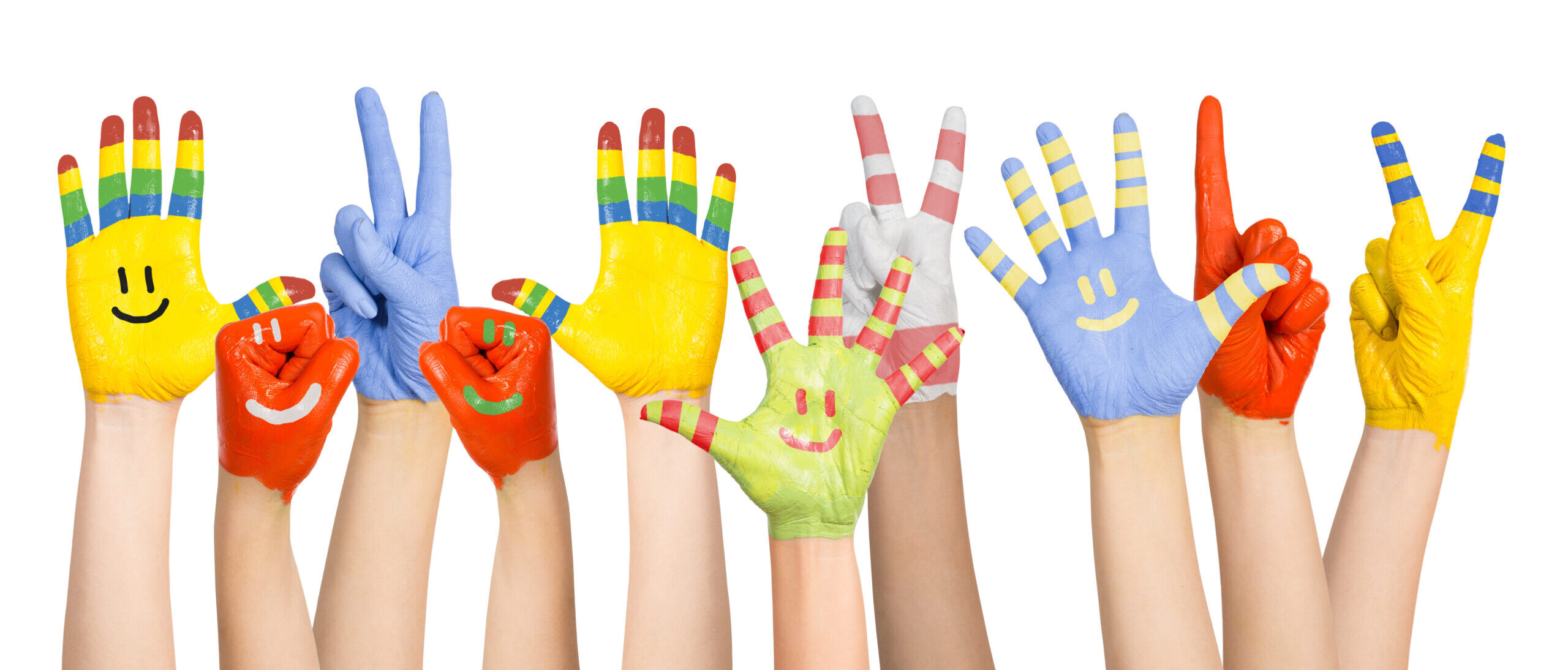 Painted Children's Hands
